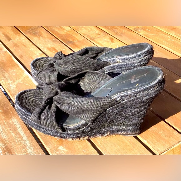 7 For All Mankind wedge shoes size6 - Picture 1 of 6